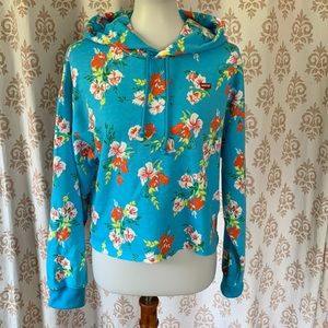 Levi’s oversized cropped floral hoodie S
